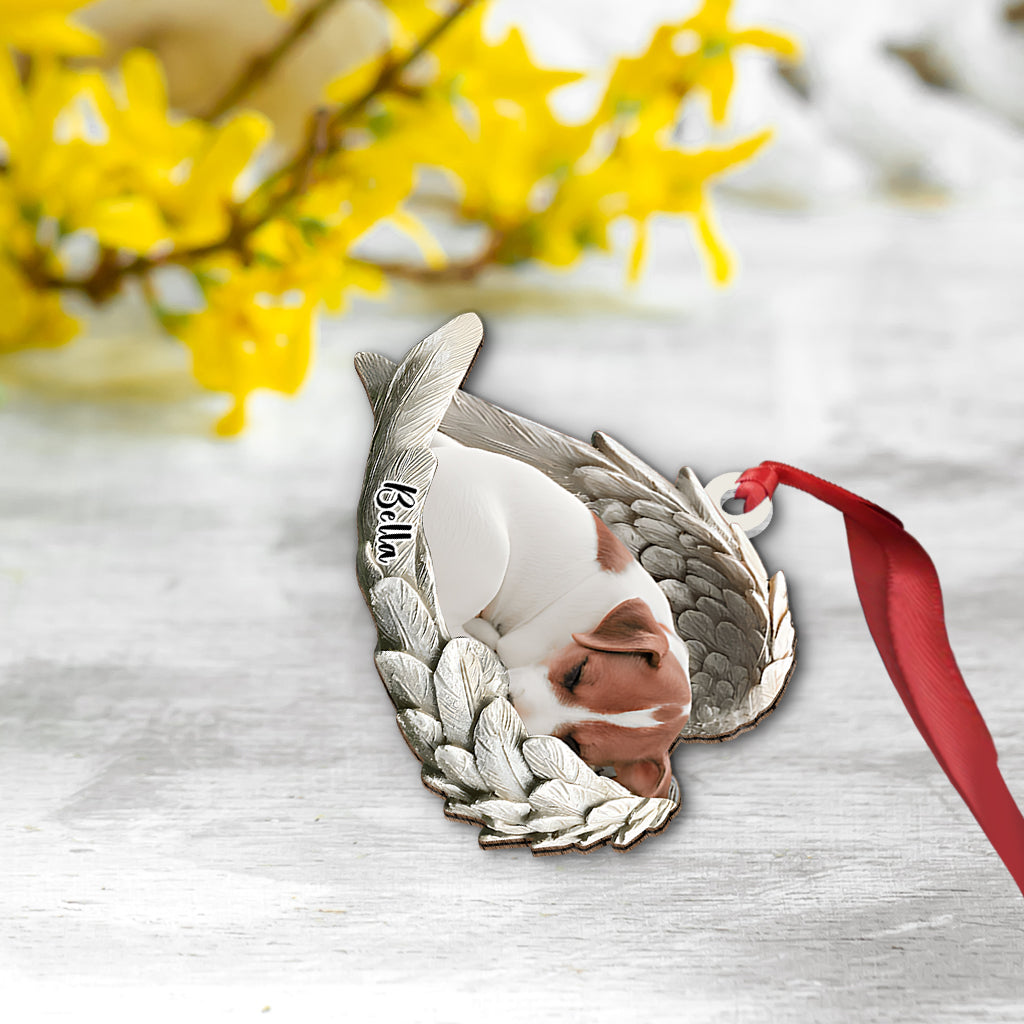 Angel Wings Dogs Cats Pet Lovers - Personalized Dog Ornament