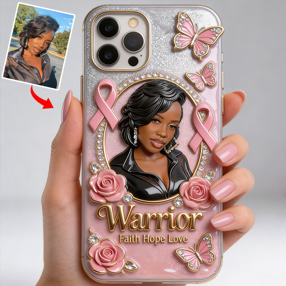 Custom Any Photo - Personalized Breast Cancer Awareness Full Print Phone Case