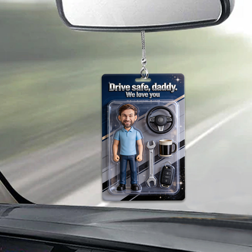 Father Gift - Personalized Father Car Ornament