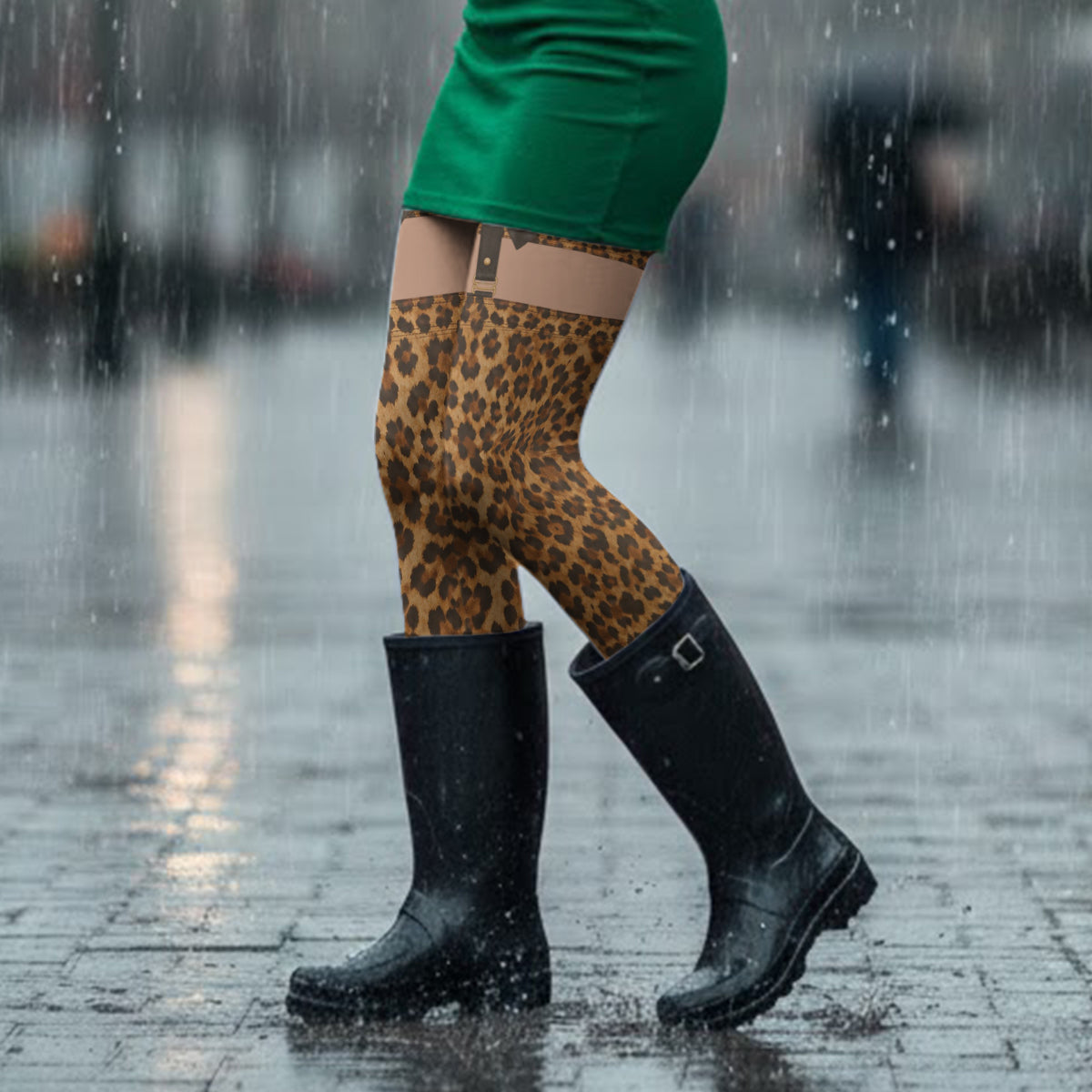 Belongs To Him - Personalized Spicy Couple Women Pantyhose Tights