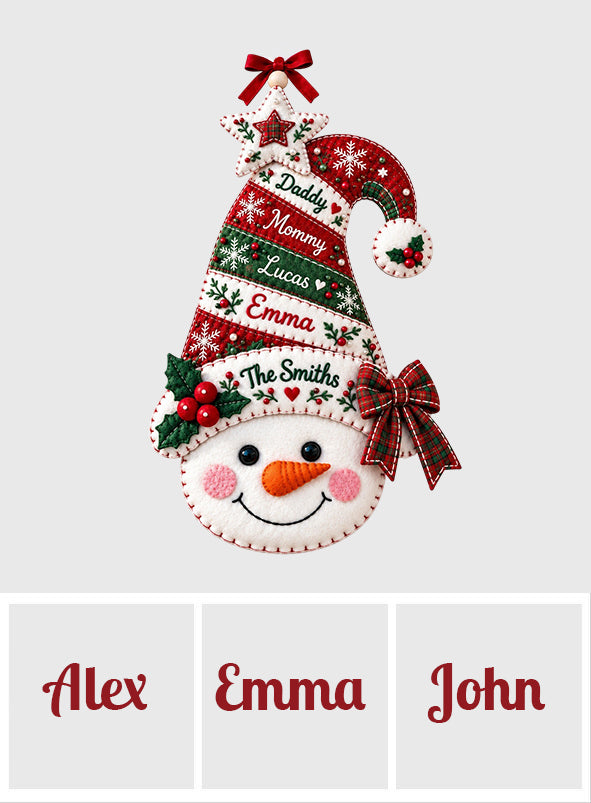 Family Reunion - Personalized Christmas Quilted Door Hanger