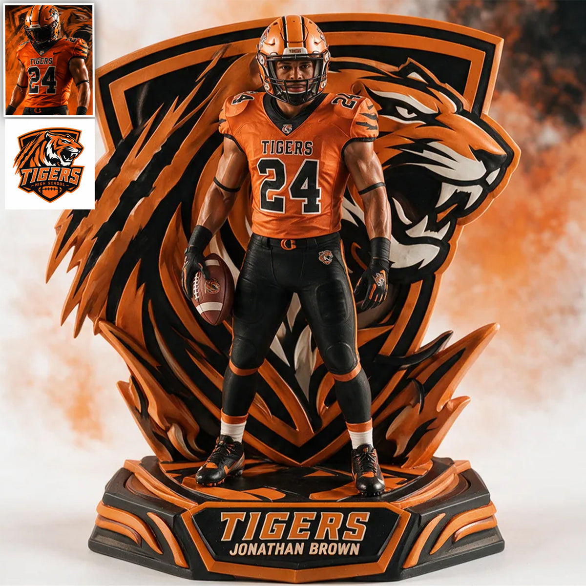 Any Sport, Any Team, Gift For Sport Lovers - Personalized Football 3D Plaque