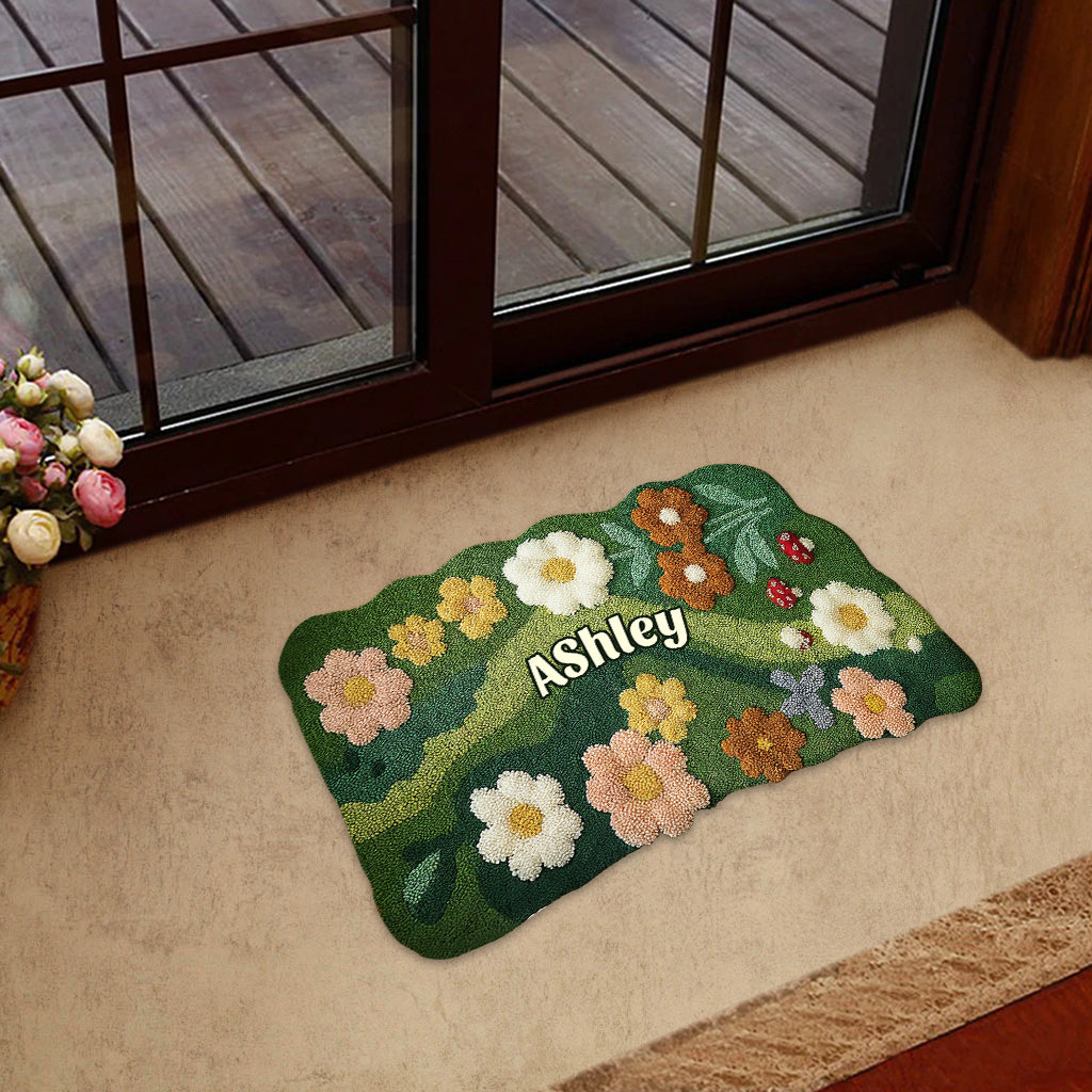 Love Garden - Personalized Gardening Shaped Doormat/ Rug