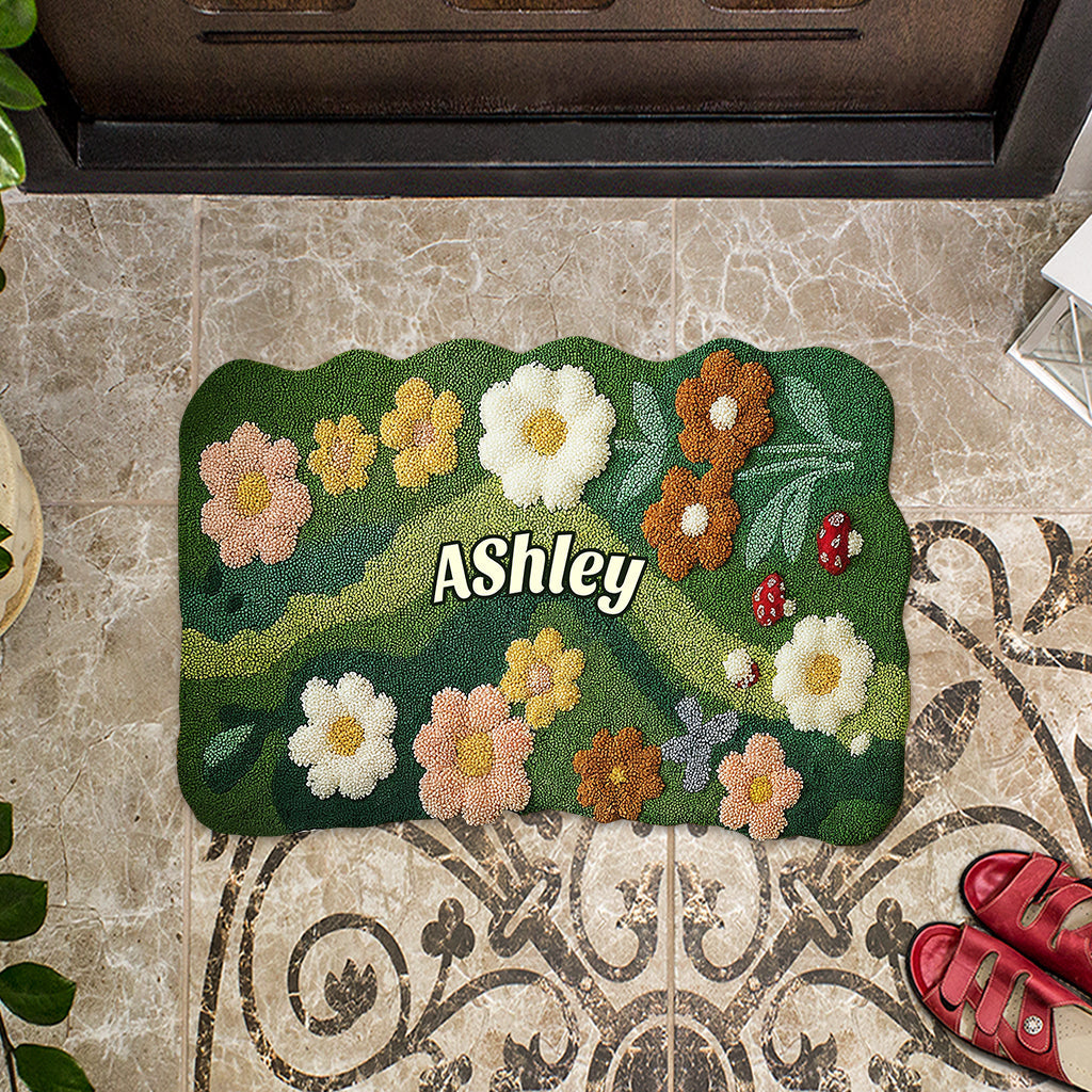 Love Garden - Personalized Gardening Shaped Doormat/ Rug
