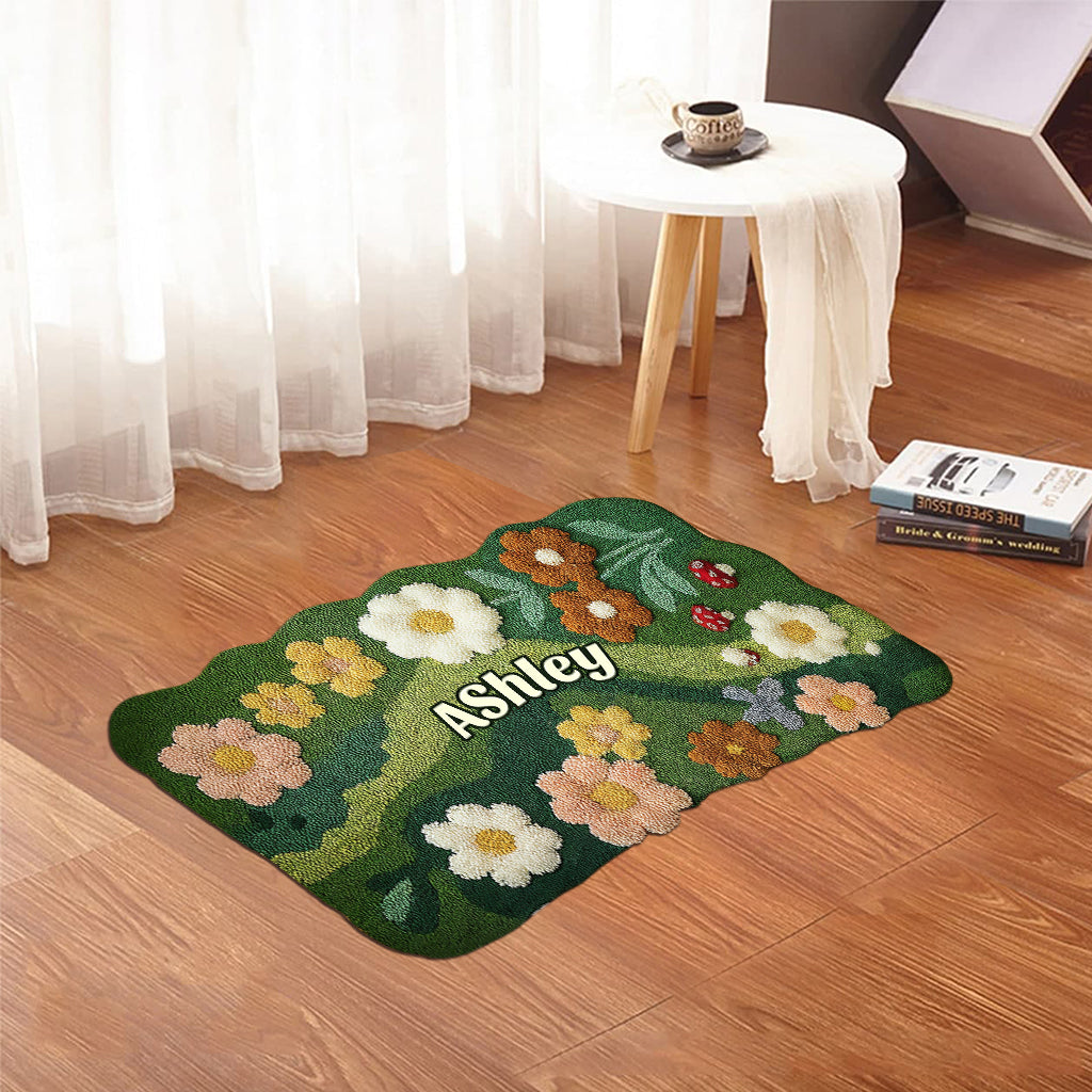 Love Garden - Personalized Gardening Shaped Doormat/ Rug