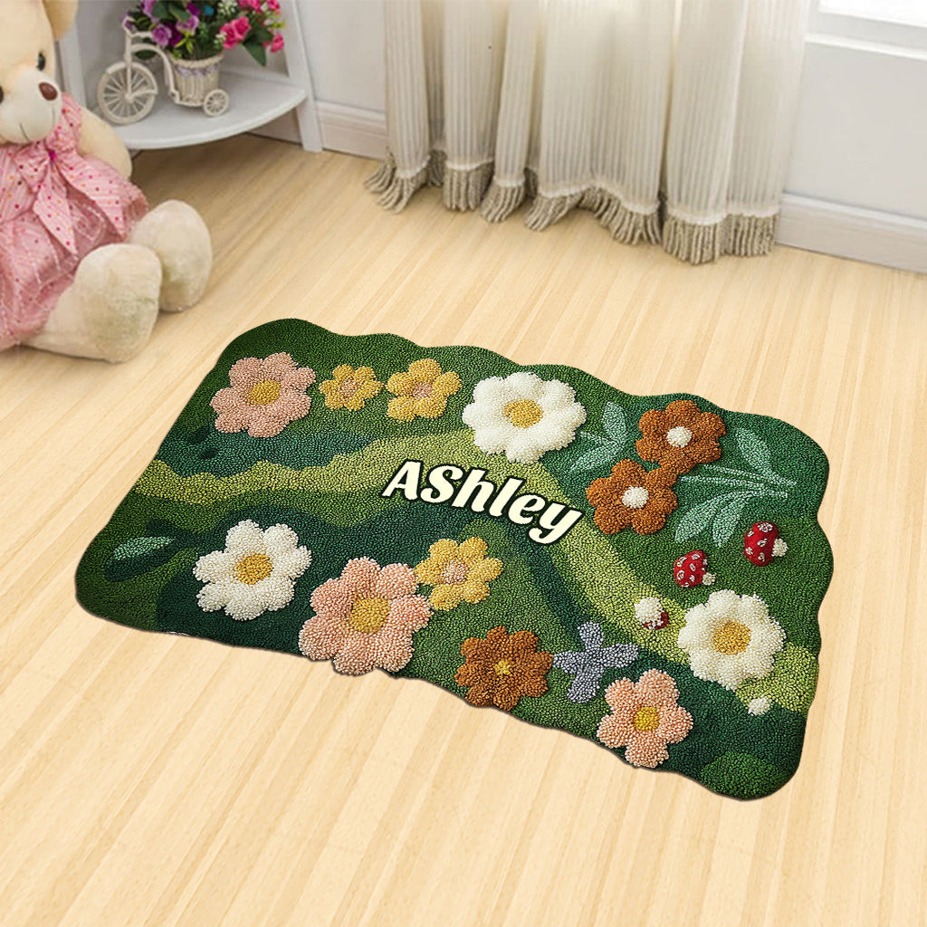 Love Garden - Personalized Gardening Shaped Doormat/ Rug