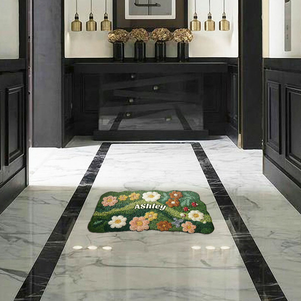 Love Garden - Personalized Gardening Shaped Doormat/ Rug
