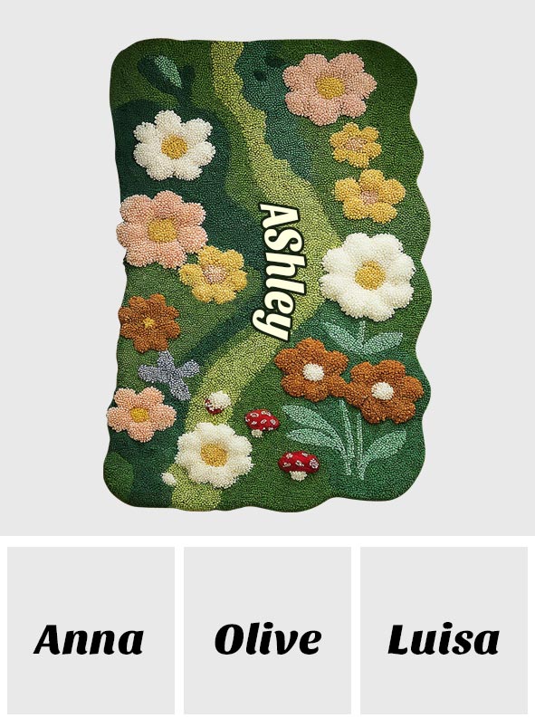 Love Garden - Personalized Gardening Shaped Doormat/ Rug