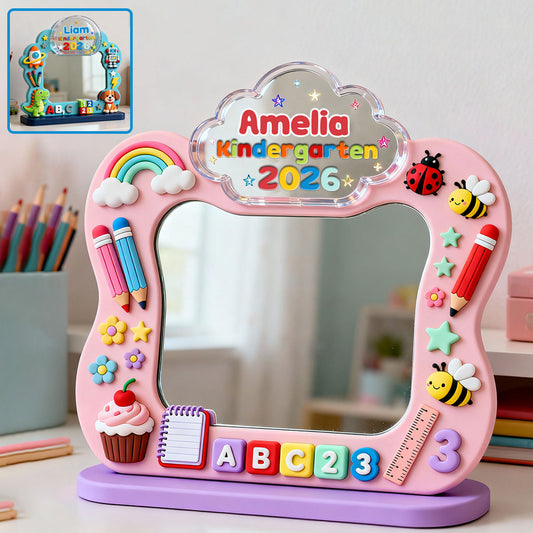 Back To School - Personalized Kid Desk Mirror