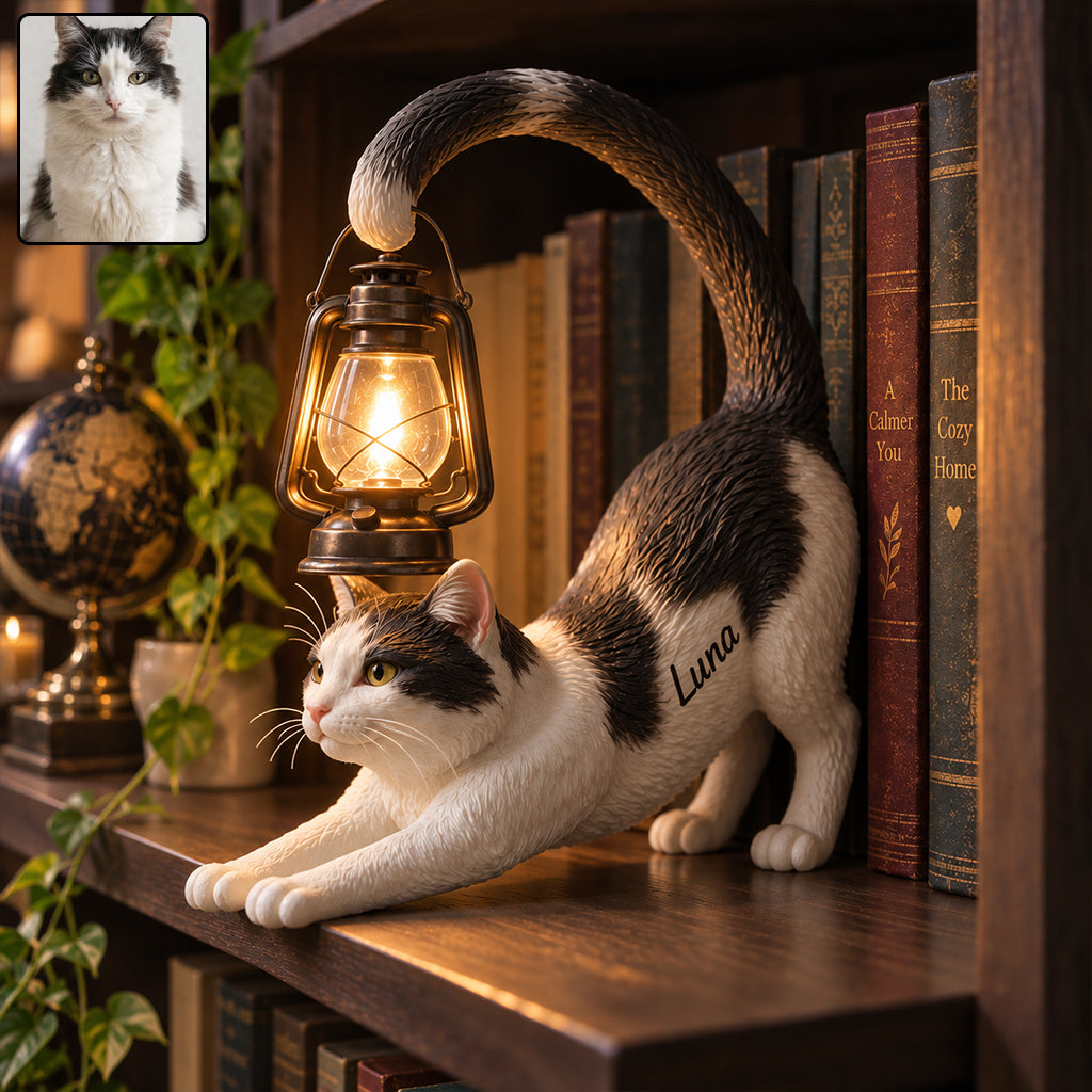 My Little Light - Personalized Cat Bookshelf Lamp