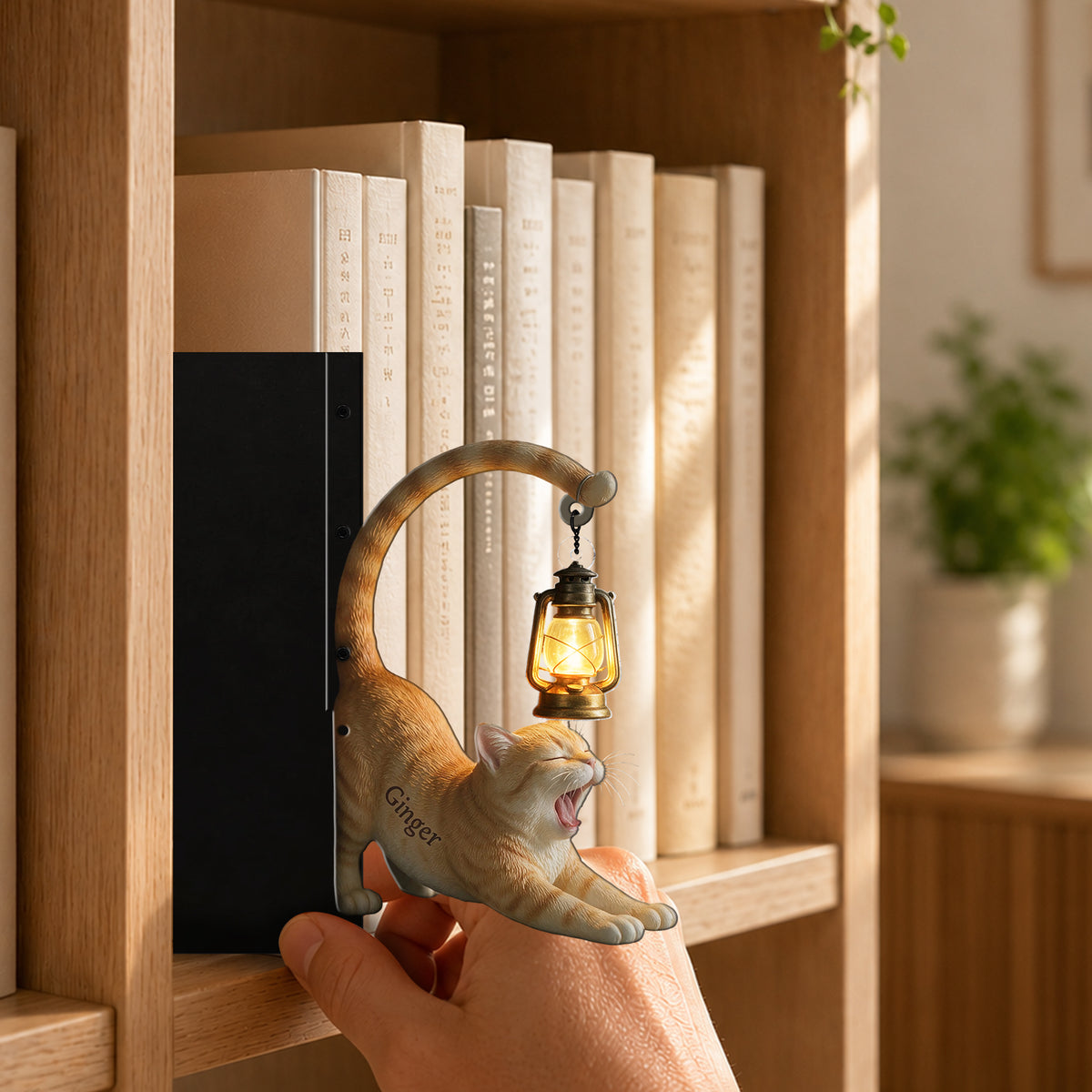 My Little Light - Personalized Cat Bookshelf Lamp