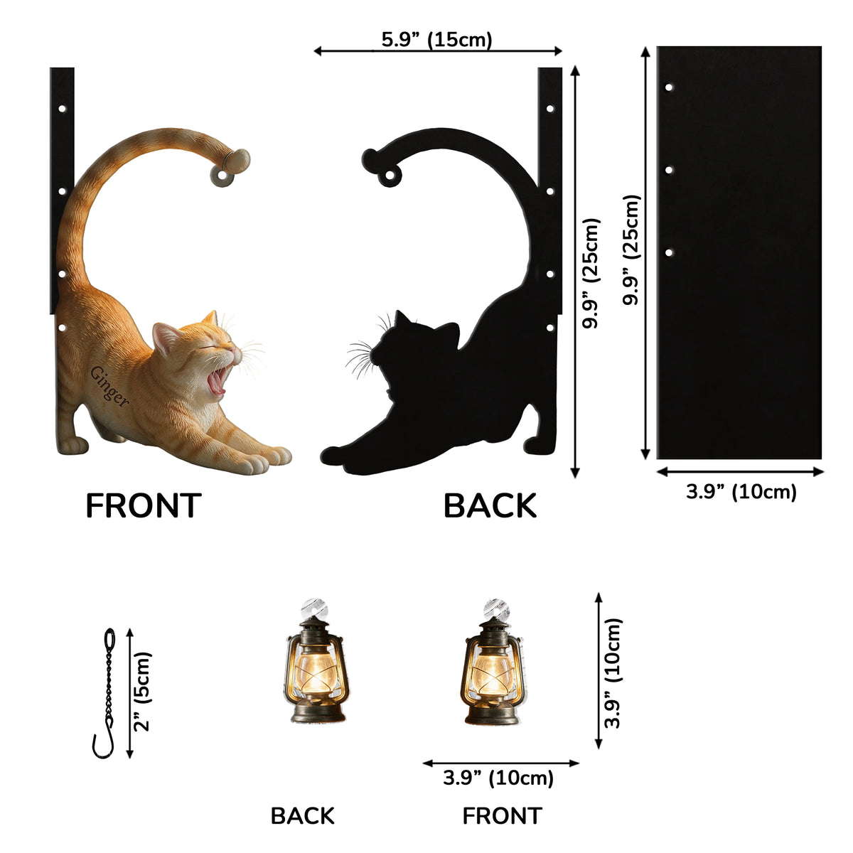 My Little Light - Personalized Cat Bookshelf Lamp