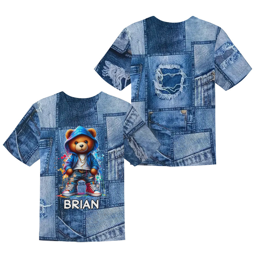 Cool Bear - Personalized Kid T-shirt & Shorts