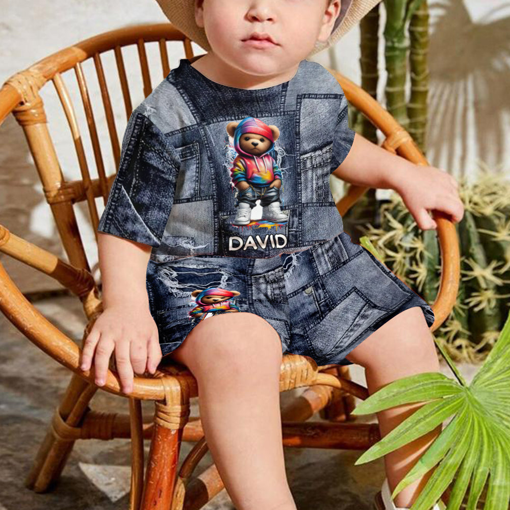 Cool Bear - Personalized Kid T-shirt & Shorts