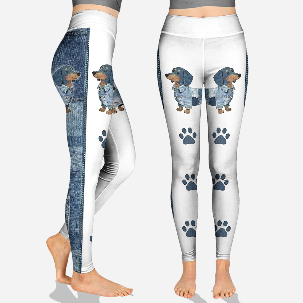 Just A Girl Who Loves Dachshunds - Personalized Dachshund Hoodie and Leggings