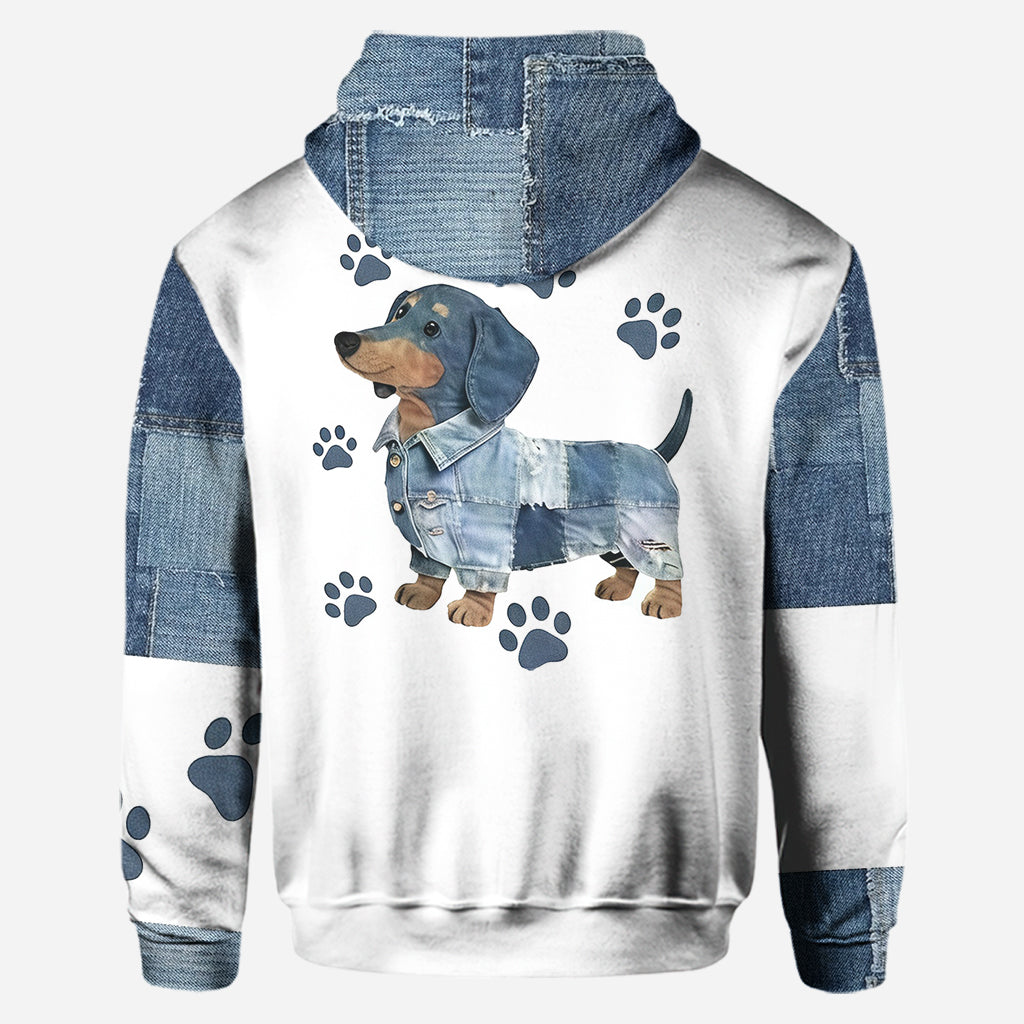 Just A Girl Who Loves Dachshunds - Personalized Dachshund Hoodie and Leggings