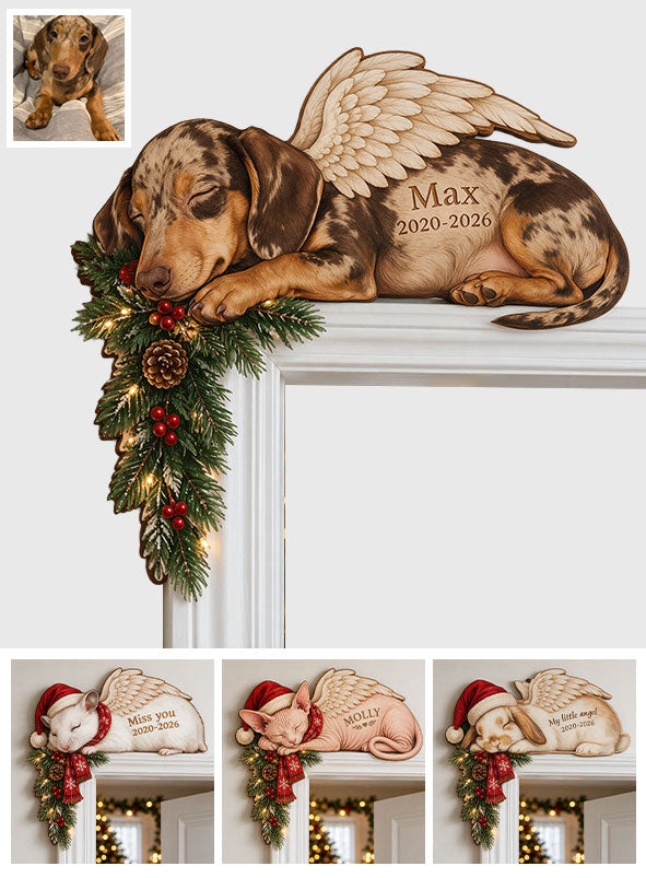 Memorial Pet Dog Cat - Personalized Dog Door Frame Decoration