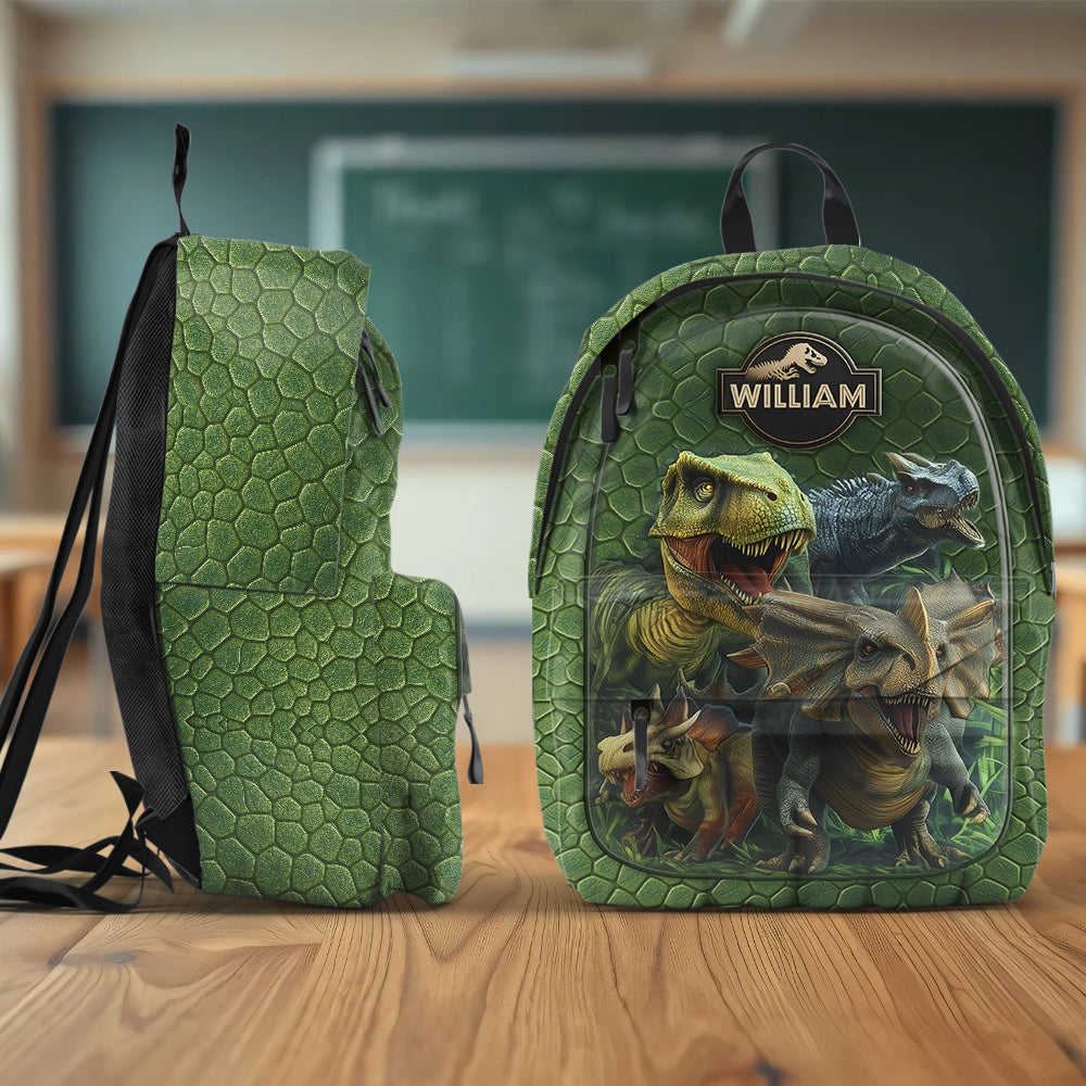 Dinosaur World - Personalized Kid Classic Cap & Backpack