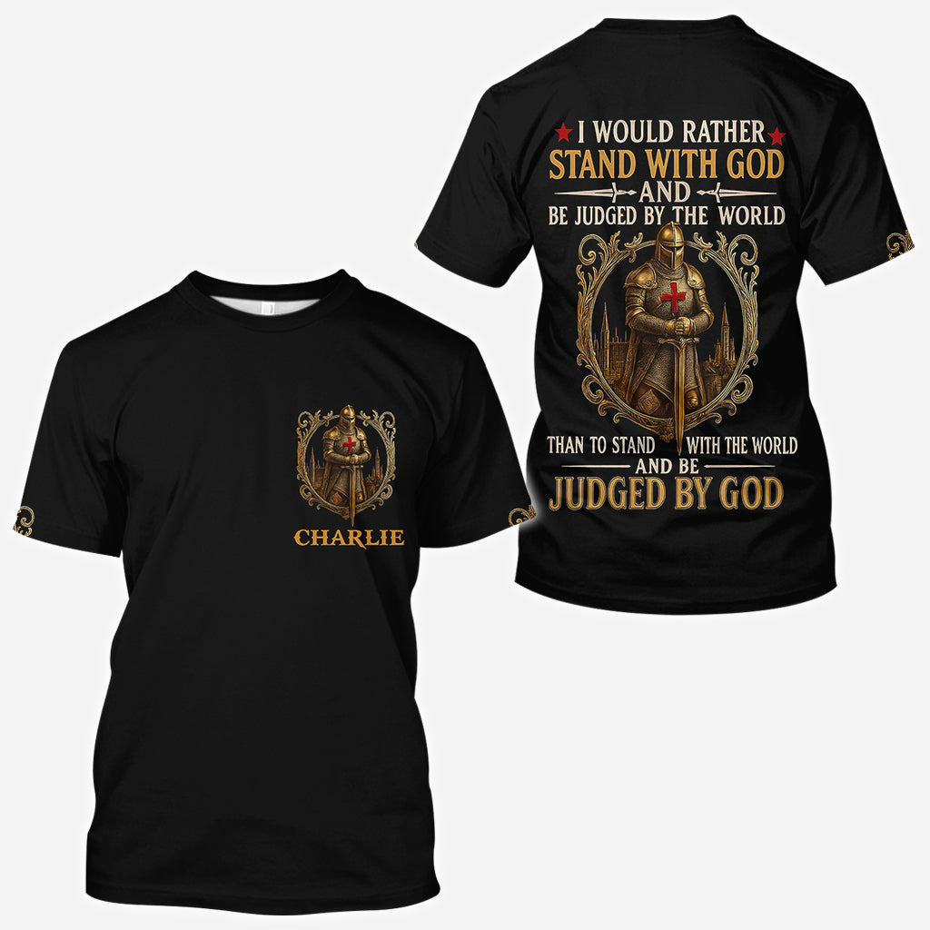 Steh zu Gott – Personalisiertes christliches T-Shirt