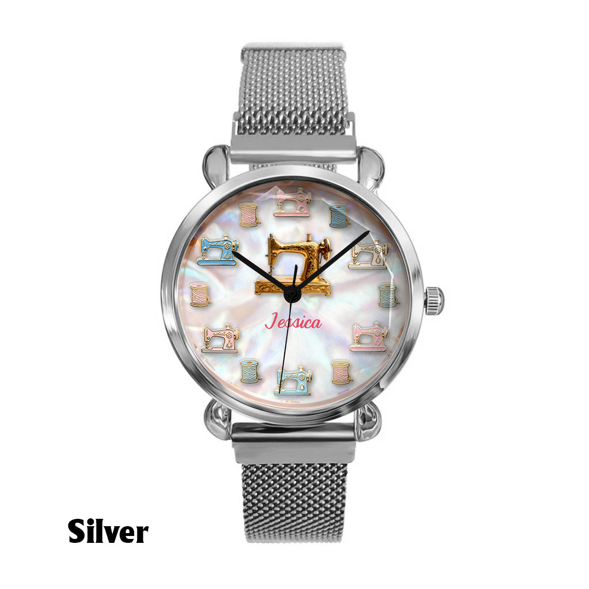 Sewing Makes Me Happy - Personalized Sewing Women Hand Watch