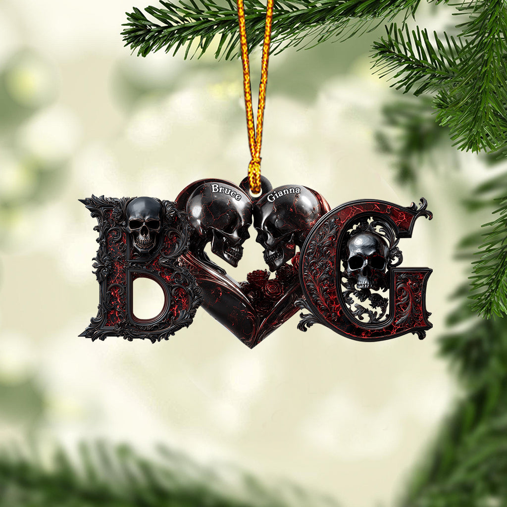 Bis dass der Tod uns scheidet – Personalisierter Totenkopf-Anhänger