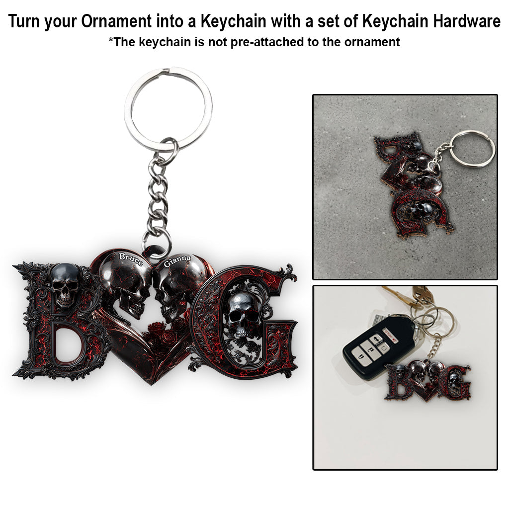 Bis dass der Tod uns scheidet – Personalisierter Totenkopf-Anhänger