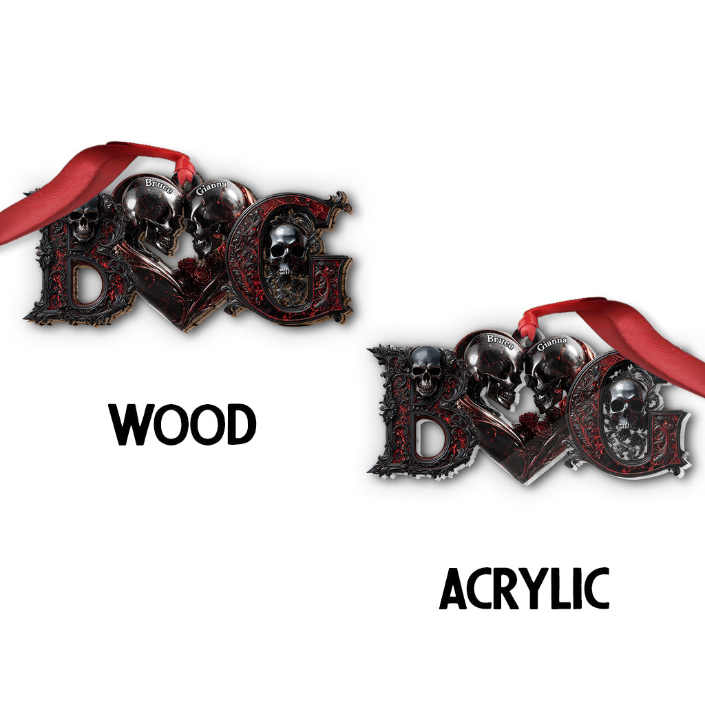 Bis dass der Tod uns scheidet – Personalisierter Totenkopf-Anhänger