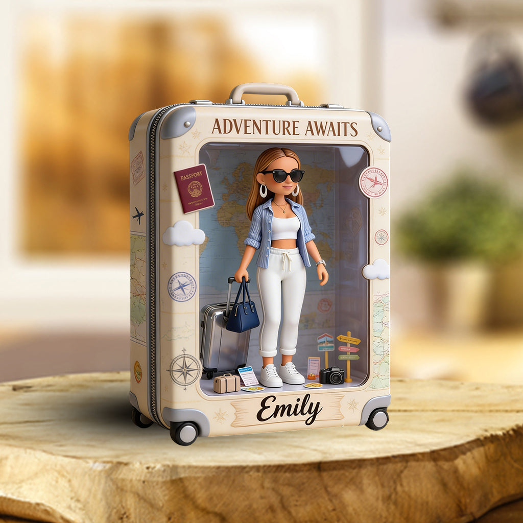 Benutzerdefiniertes Foto - Personalisierte Reisekunststoffplakette