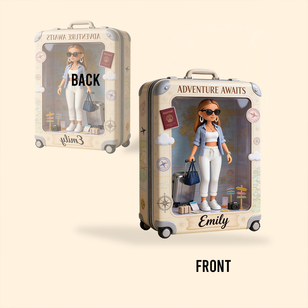 Benutzerdefiniertes Foto - Personalisierte Reisekunststoffplakette