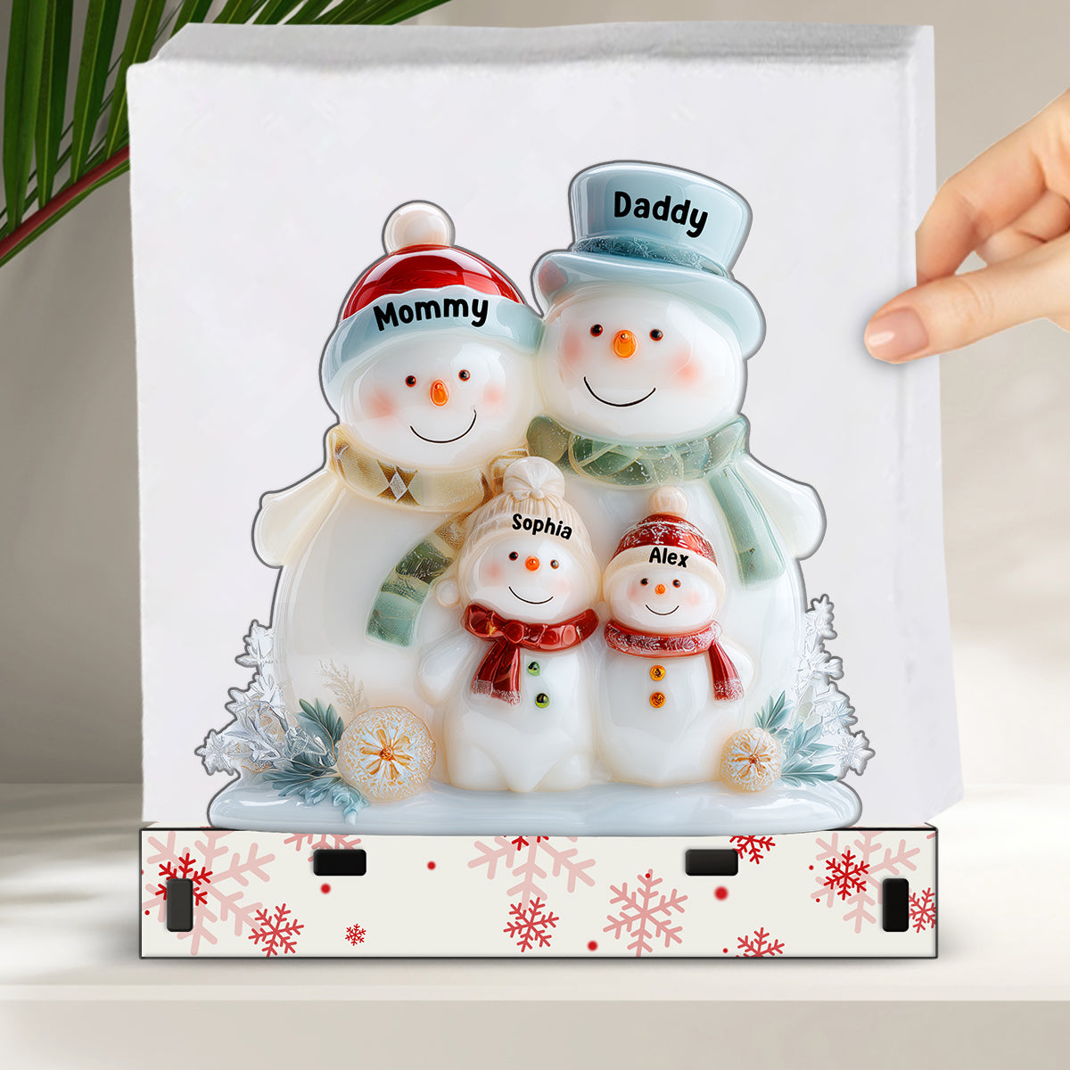Merry Christmas - Personalized Family Paper Towel Holder