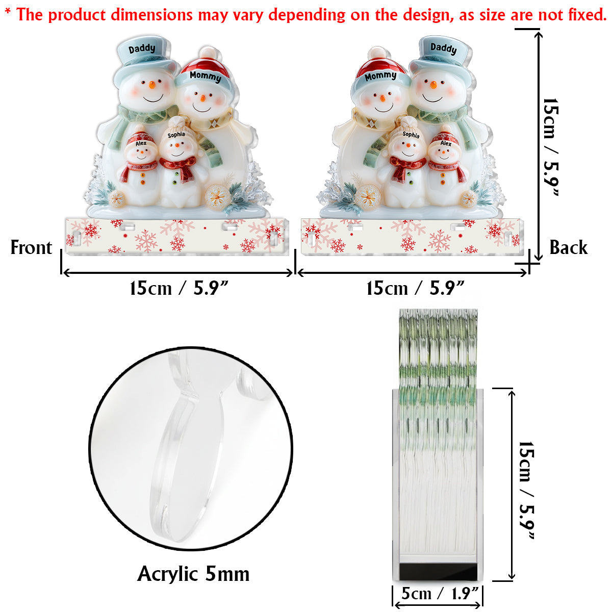 Merry Christmas - Personalized Family Paper Towel Holder