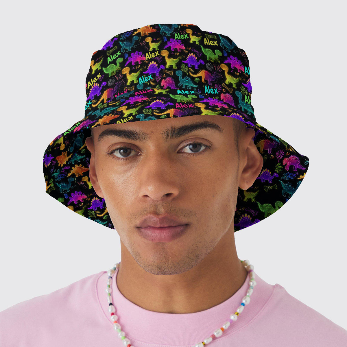 Beautiful Glowing Pattern - Personalized Kid Bucket Hat