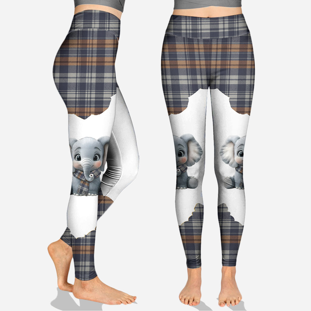 Adorable Elephant - Personalized Elephant Hoodie and Leggings