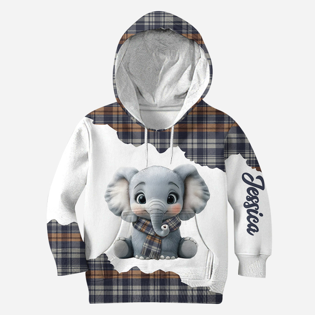 Adorable Elephant - Personalized Elephant Hoodie and Leggings