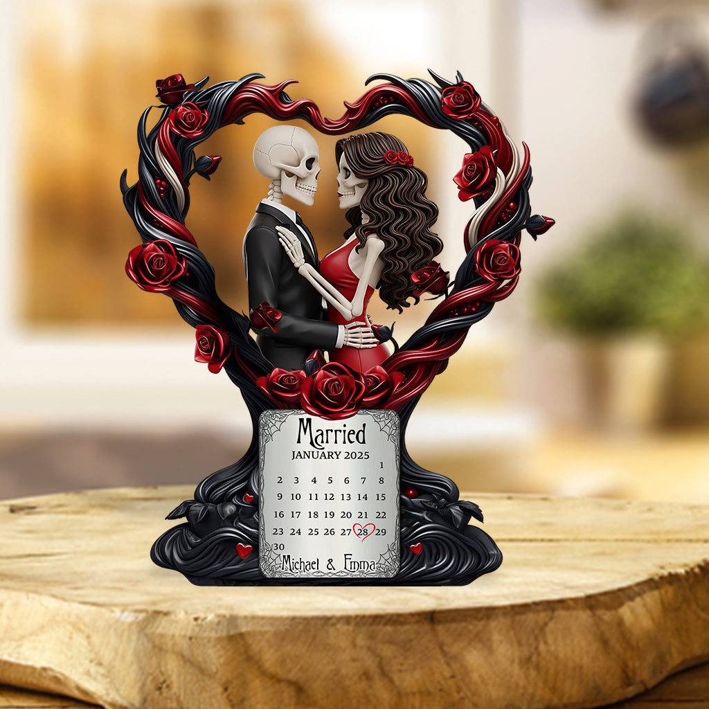 Happy Anniversary My Love - Personalized Couple Custom Shaped Acrylic Plaque