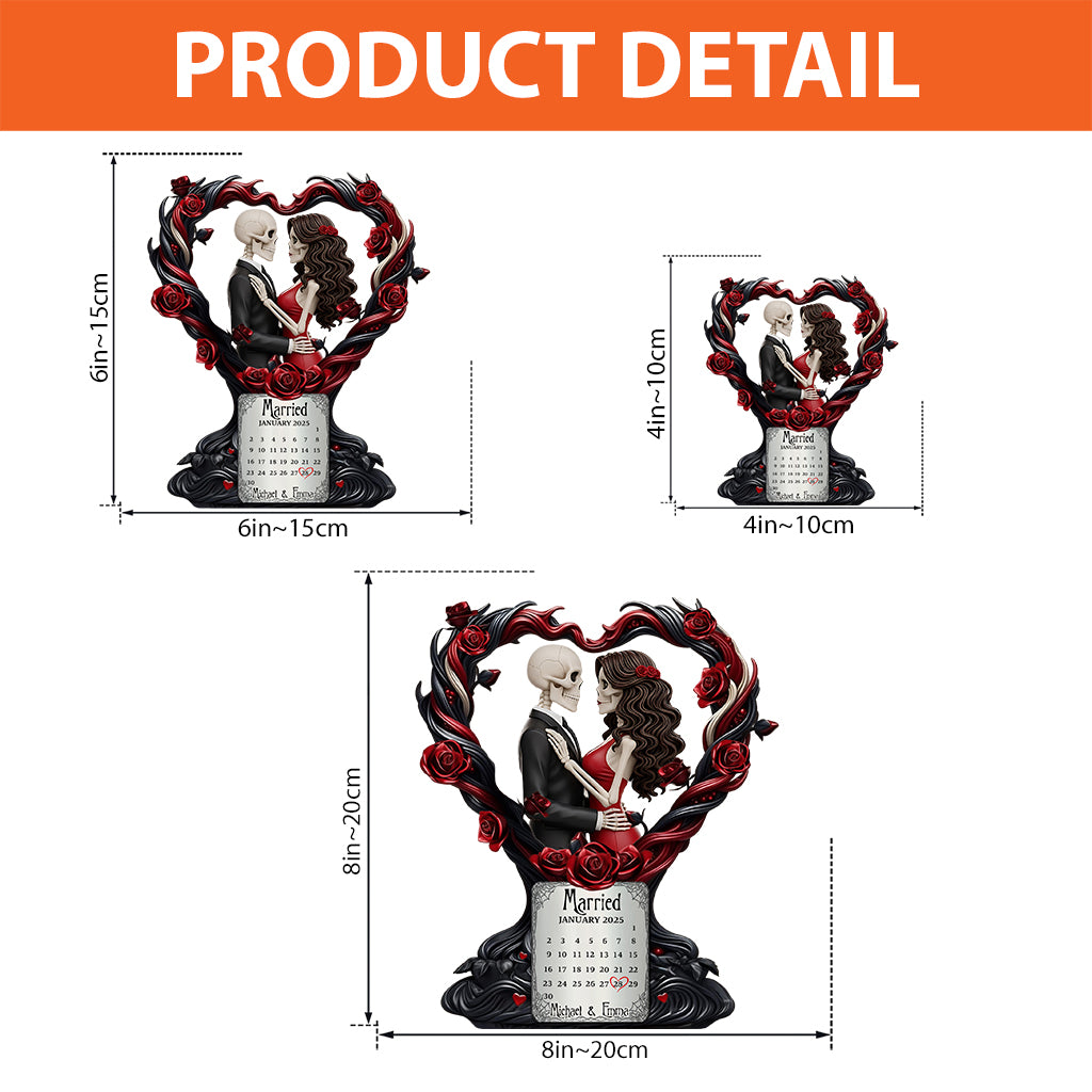 Happy Anniversary My Love - Personalized Couple Custom Shaped Acrylic Plaque