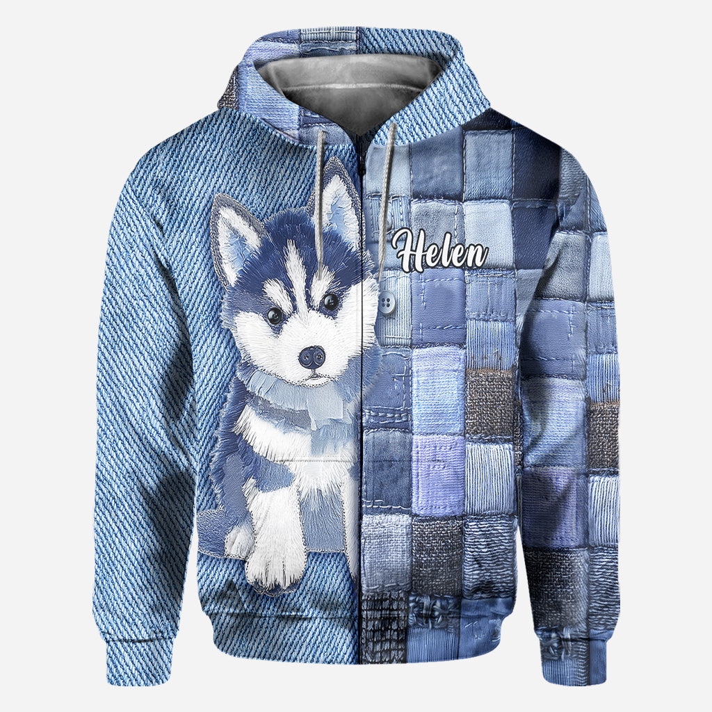 Love Siberian Husky - Personalized Dog All Over Shirt