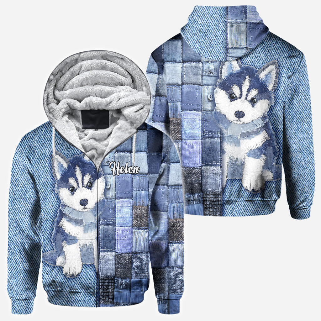 Love Siberian Husky - Personalized Dog All Over Shirt