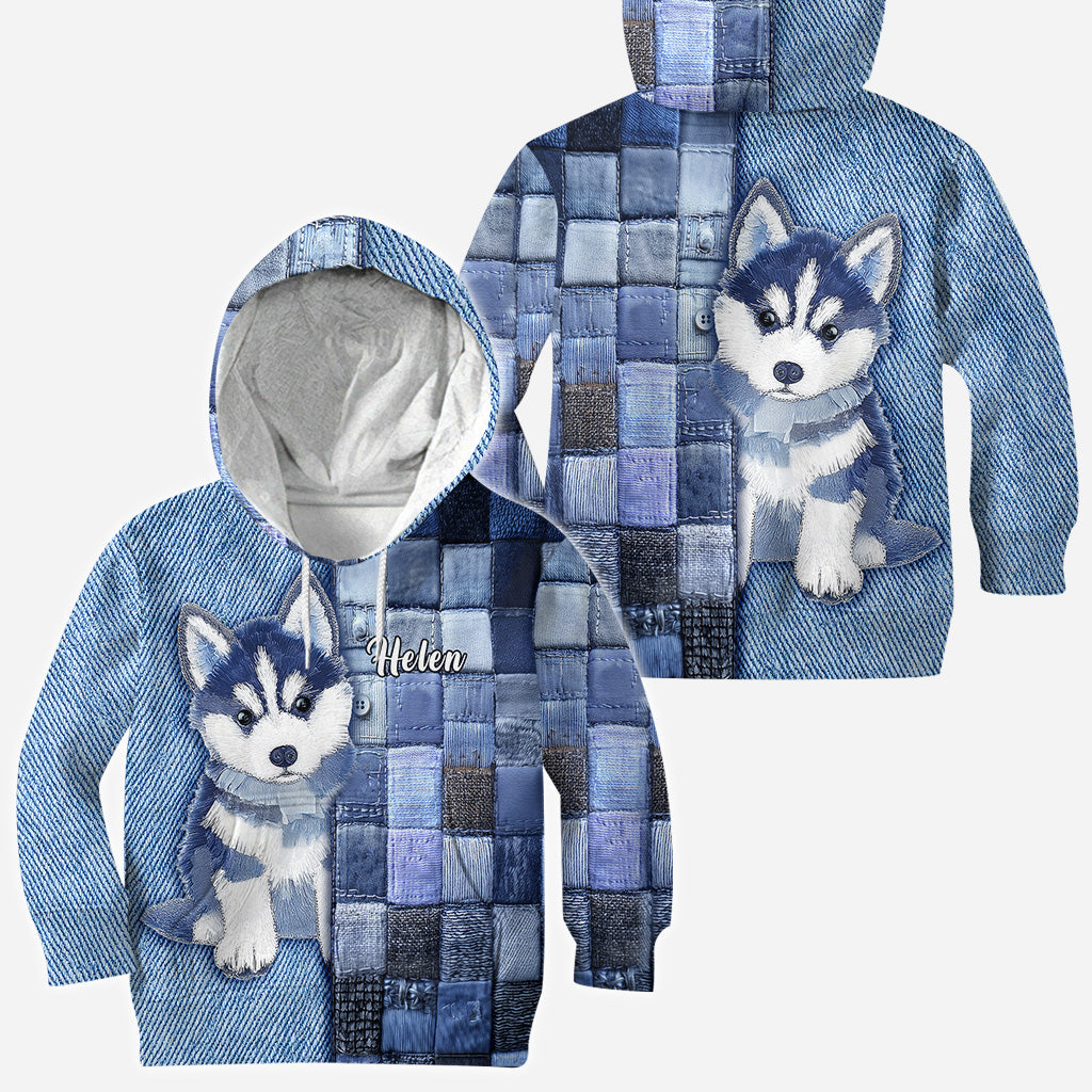 Love Siberian Husky - Personalized Dog All Over Shirt