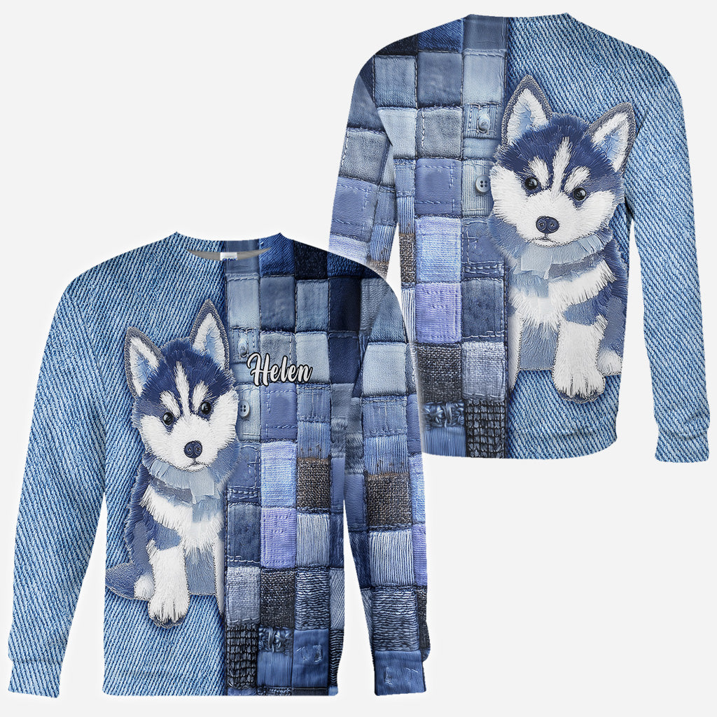 Love Siberian Husky - Personalized Dog All Over Shirt