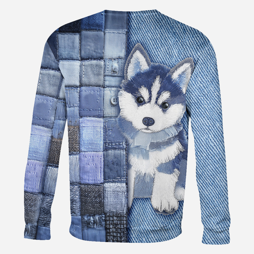 Love Siberian Husky - Personalized Dog All Over Shirt