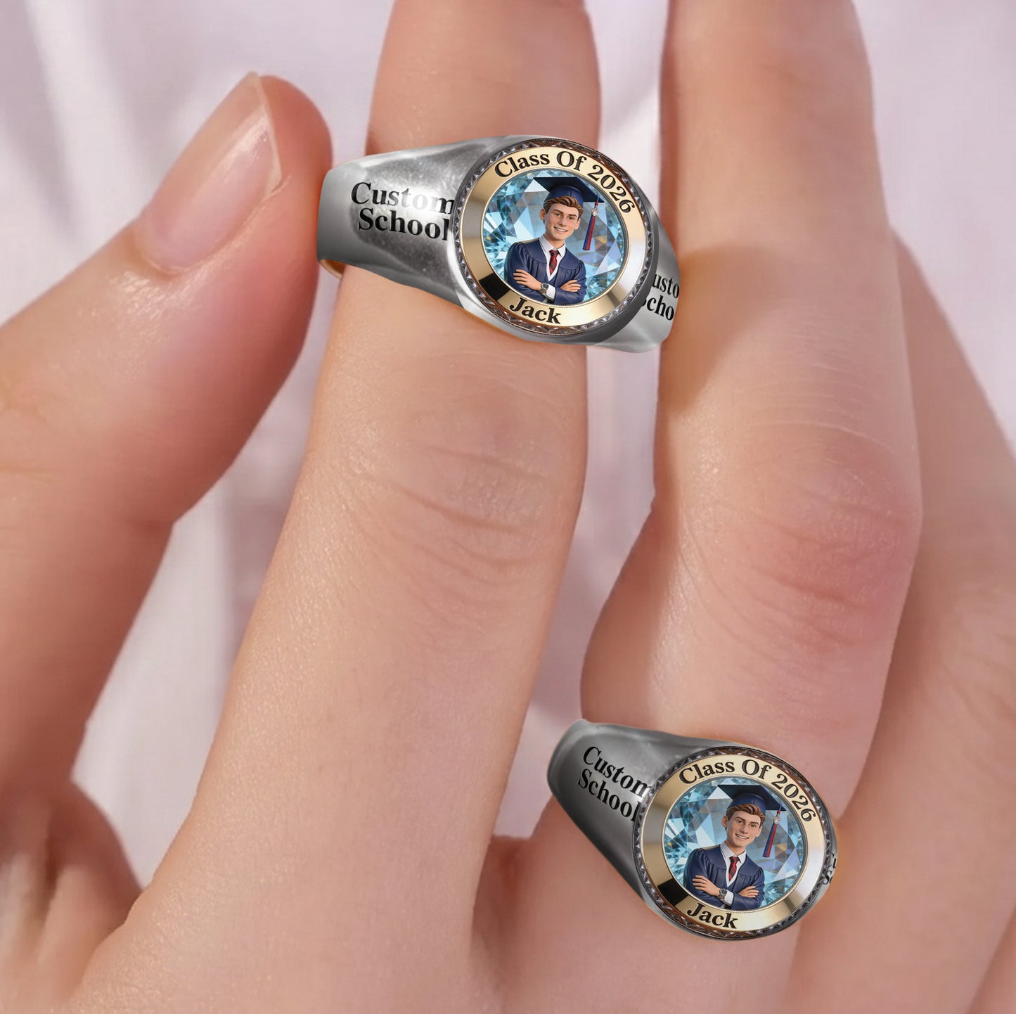 Class Of 2026 - Personalized Graduation Signet Ring