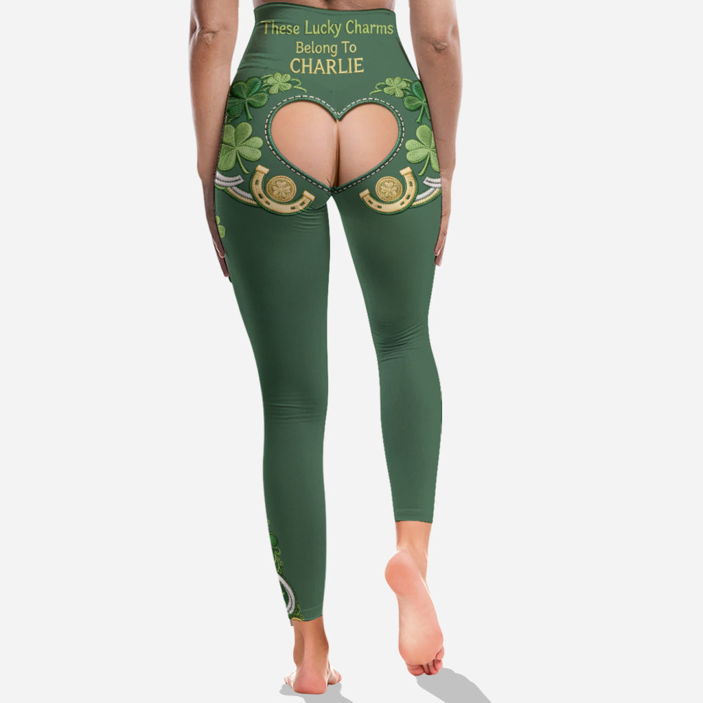 Hot St Patrick's Day Costume - Personalized Spicy Couple Leggings