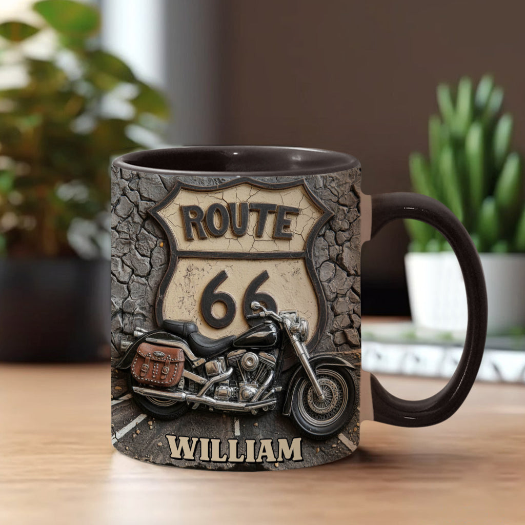 Vintage Road - Personalized Biker Accent Mug