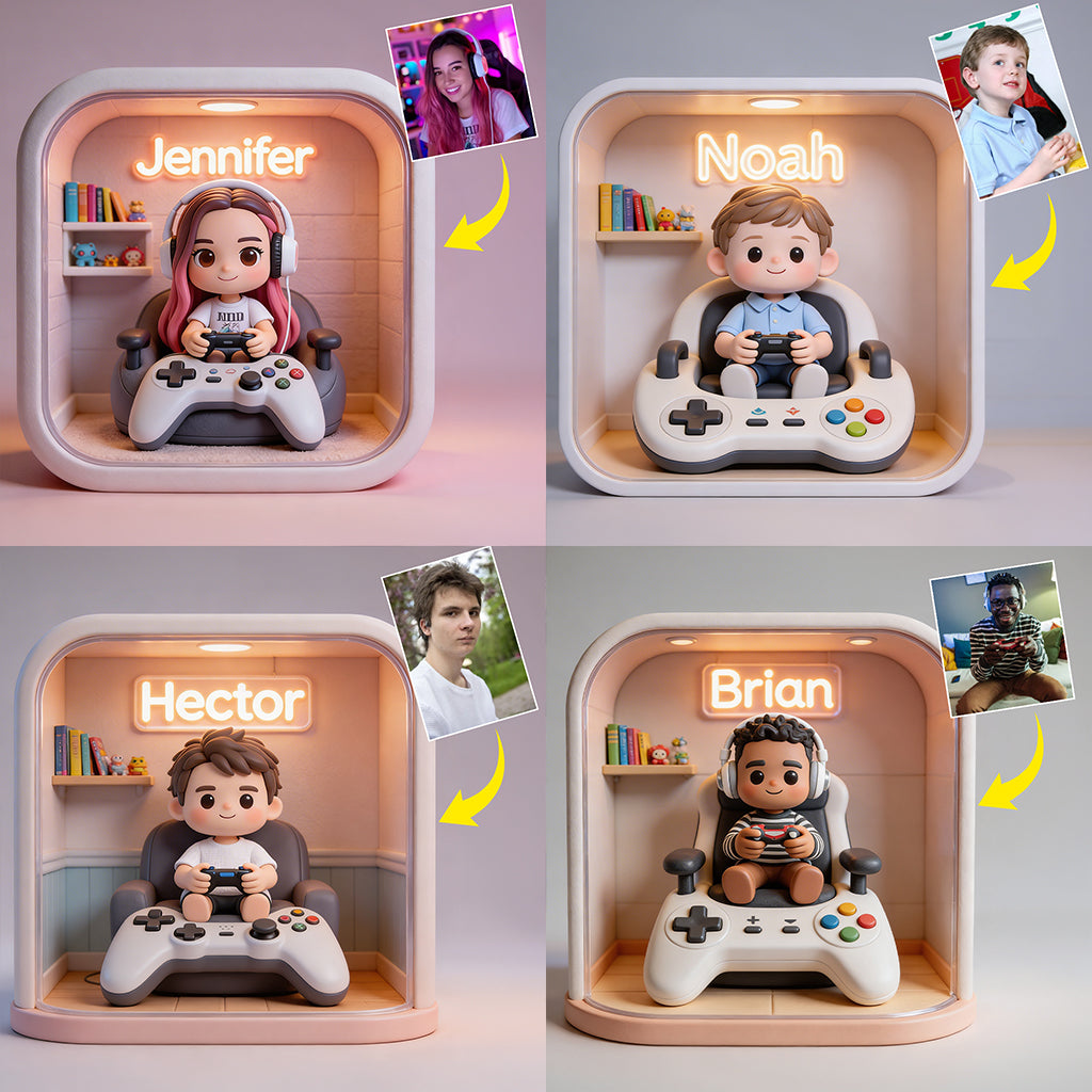 Gamer Corner - Personalized Video Game Custom Shaped Acrylic Plaque