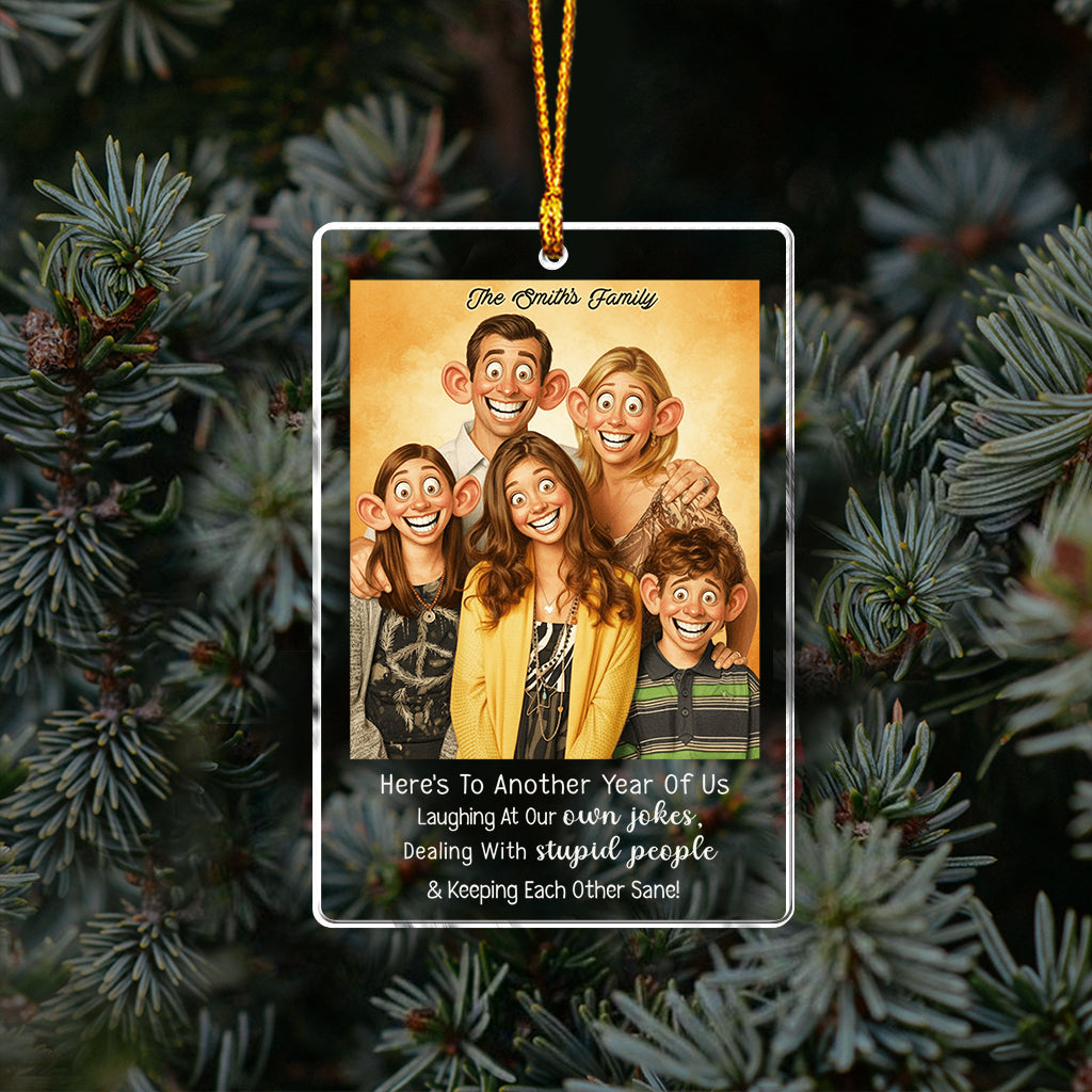 Ornement personnalisé pour couple, style caricature