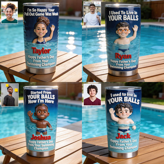 De Votre Champion de Natation - Tasse Personnalisée pour Papa