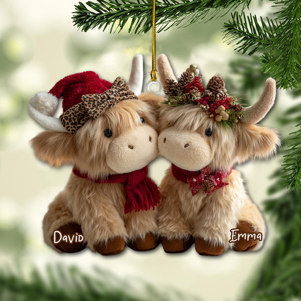 You & Me We Got This - Personalized Highland Cow Ornament