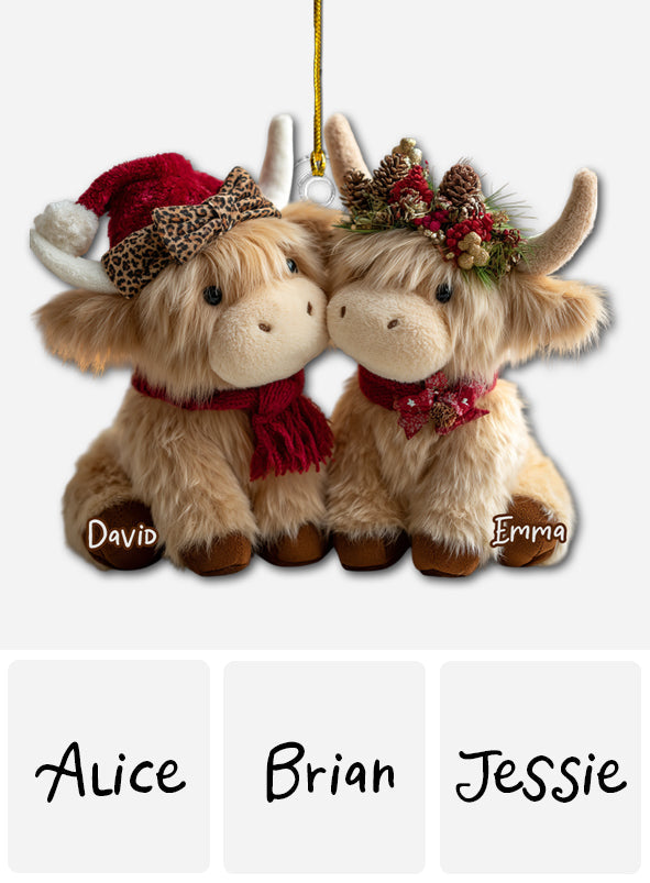 You & Me We Got This - Personalized Highland Cow Ornament