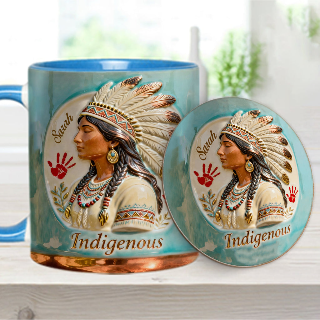 Indigenous - Personalized American Indian Accent Mug & Coaster